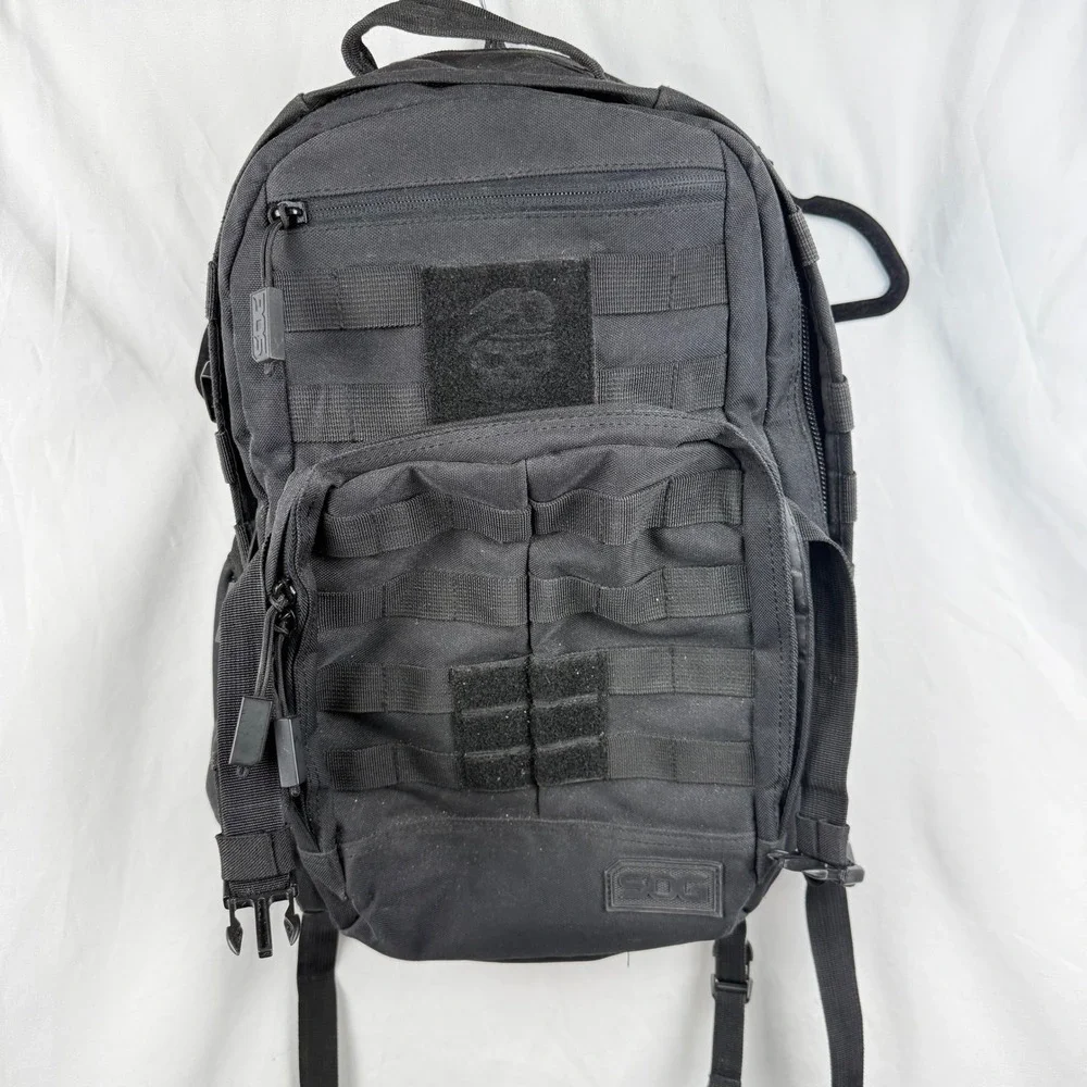 SOG Black Ninja Tactical Backpack Daypack Men's Outdoor Hiking Bugout Travel Bag